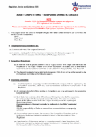 Adult Male Regulations September 2025