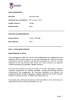 Hampshire RFU Volunteer Lead Role Description