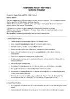Referee Club Protocol 2026-27