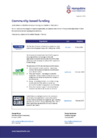 Hampshire Community Links – Sept